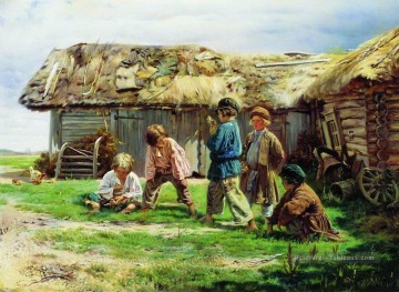 knuckles 1870 Vladimir Makovsky enfant Peinture à l'huile